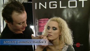 'INGLOT Cosmetics creative director Hayden T Interview Backstage of FLT Moda + Art Hearts Fashion Sho'