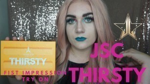 'Jeffree Star Cosmetics Thirsty eyeshadow palette first impressions!'