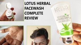 'Lotus Herbal Face Wash Review | 3 in 1 Deep Cleansing Skin Whitening Facial Foam'