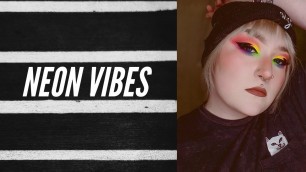 'Neon Vibes | Makeup A Murder Cosmetics Review and Demo/Makeup Tutorial'