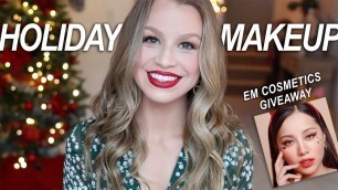 'EASY HOLIDAY MAKEUP TUTORIAL (+ Giveaway: Em Cosmetics by Michelle Phan) | Vlogmas'
