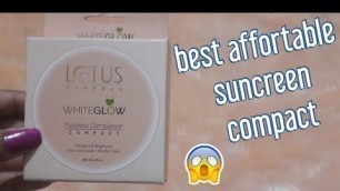 'REVIEW OF LOTUS HERBALS WHITE GLOW FLAWLESS COMPLEXION COMPACT (HONEY)'