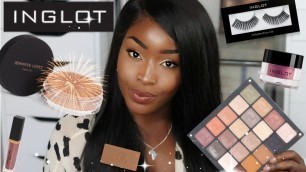 'INGLOT X J.LO | SWATCHES + DEMO + TUTORIAL | DARK SKIN'