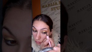 'Zlatni makeup /How do you do golden look /tutorial /M.A.C /Inglot/revolutionpro/maybelline'