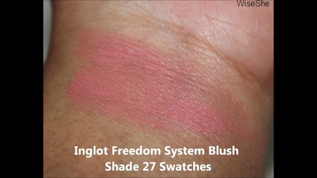 '8 Inglot Blushes Swatches'