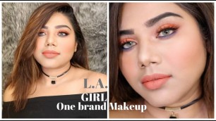 'One Brand Makeup Tutorial using L.A. Girl Cosmetics | Shamvi Slays'