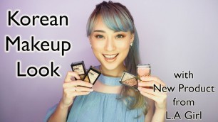 'Korean Makeup Tutorial with LA Girl New Product'