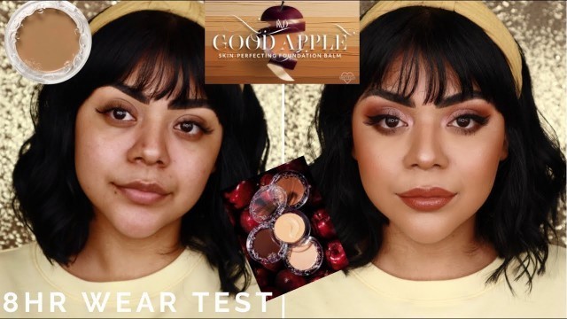 'KVD Vegan Beauty | NEW GOOD APPLE SKIN PERFECTING FOUNDATION BALM | Wear Test | SHADE TAN 063'