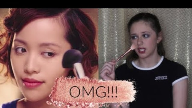 'I TRIED FOLLOWING MICHELLE PHAN GATSBY 1920\'S FLAPPER GIRL MAKEUP TUTORIAL!!!'