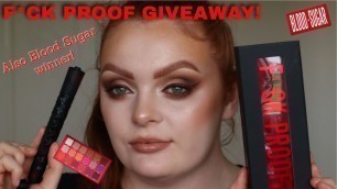 'F*CK PROOF MASCARA GIVEAWAY - JEFFREE STAR COSMETICS - Also Blood Sugar Palette giveaway!'