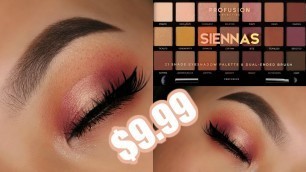 '$10 Profusion Cosmetics Siennas Eyeshadow Palette Tutorial | Hooded Eyes'