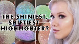 'Multichrome Monday | Kristen Leigh Cosmetics Shenanigans Multichrome Highlighter | Application Demo'
