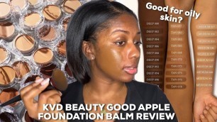 'KVD Beauty Good Apple Foundation Balm Review | Good for Oily Skin? | Niara Alexis'