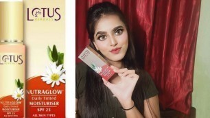 'Lotus Herbals||Lotus Herbal Daily Tinted Moisturizer||Lotus product full reviews||'