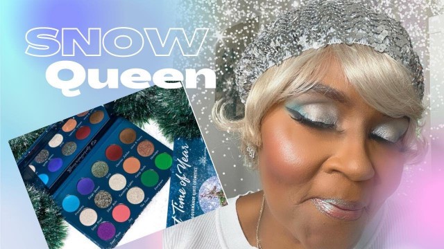 'SNOW QUEEN  LOOK ~ Gourmande Girls Cosmetics  THAT TIME OF YEAR PALETTE #snowqueenkirf #kirfcollabs'