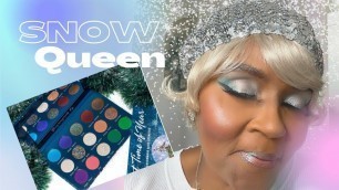 'SNOW QUEEN  LOOK ~ Gourmande Girls Cosmetics  THAT TIME OF YEAR PALETTE #snowqueenkirf #kirfcollabs'