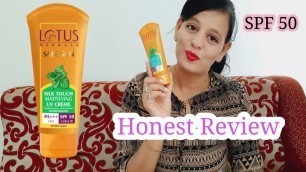 'Lotus Herbals Safe Sun Silk Touch Creme Review || Honest Review || By Fashionwithpiyu in Hindi'