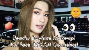 'SIMPLE PEACHY DAYTIME MAKE-UP IN FULL FACE INGLOT COSMETICS | Janeena Chan'