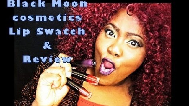 'Black Moon Cosmetics Lip Swatches on Dark Skin!'