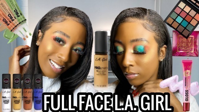 'FULL FACE OF L.A. GIRL COSMETICS| AFFORDABLE MAKEUP TUTORIAL'