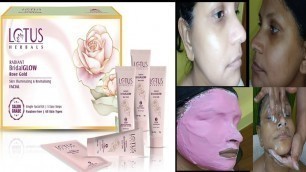 'Lotus bridal radiant Facial /Bridal facial kit review/ Facial tutorial salon style/  Honest review'