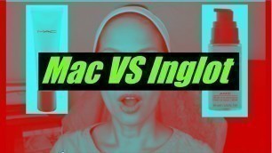 'Mac VS Inglot make up foundation review'