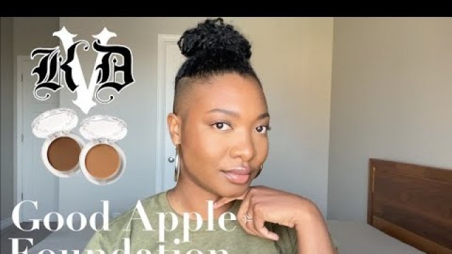 'KVD GOOD APPLE FOUNDATION BALM - TWO SHADES +FIRST IMPRESSION + 8HR WEAR-TEST | DRY SKIN'