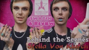 '[BTS] SWATCH & REVIEW Jeffree Star Cosmetics | Stella Von Klutch'