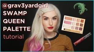 '@grav3yardgirl SWAMP QUEEN palette tutorial with jen'