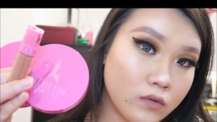 'First Impression: Jeffree Star Cosmetics | Ice Cold and Peach Goddess | Celebrity Skin | Swatches'