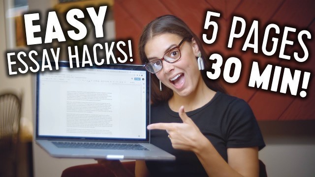 'Write an Essay in 30 MINUTES!! | Essay Writing Hacks'