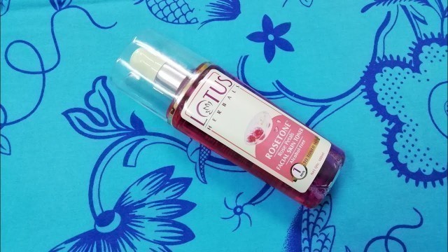 'LOTUS HERBALS FACIAL SKIN TONER REVIEW II FOR ALL SKIN TYPESII'