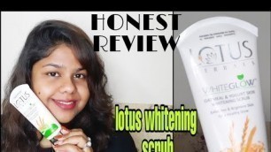 '#skincare# Lotus herbals whiteglow oatmeal and yoghurt skin whitening srcub//review demo//in hindi//'