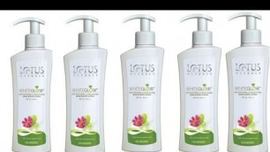 'LOTUS HERBALS WHITEGLOW SKIN WHITENING & BRIGHTENING HAND & BODY LOTION REVIEW'