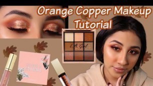 'Orange Copper Makeup Tutorial | L.A. Girl Keep it Playful Foreplay Eyeshadow Palette'