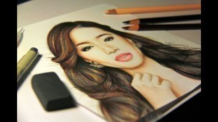 'Drawing Michelle Phan - Colored Pencils'