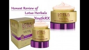 'Lotus Herbals YouthRx Gineplex Anti Ageing|Honest Review|Skin Care Product/Prerna Jha'