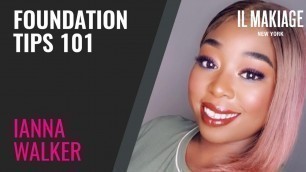 'Foundation Tips When Wearing A Mask with Ianna Walker! | IL MAKIAGE'
