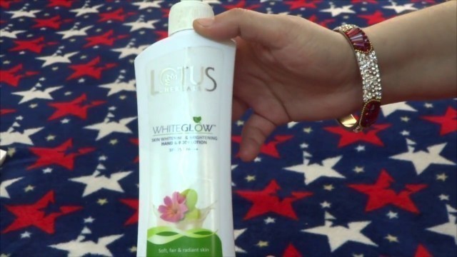 'LOTUS HERBALS WHITE GLOW Body Lotion Review( SPF25 )'