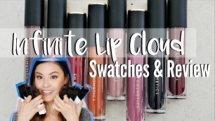 'ALL 8 EM COSMETICS INFINITE LIP CLOUD SWATCHES | Brand New Re-Launch Review'