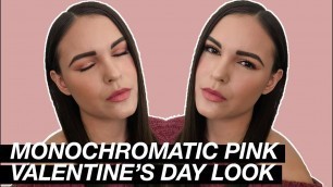 'SIMPLE & EASY Monochromatic Pink Valentine\'s Day Makeup Tutorial ft. Persona Cosmetics | Lisa Marie'