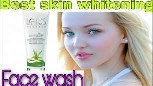 'lotus herbals whiteglow skin whitening and brightening face wash review benefit and side effects by'