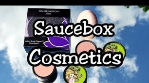'NEW - SauceBox Cosmetics Blush with Swatches'
