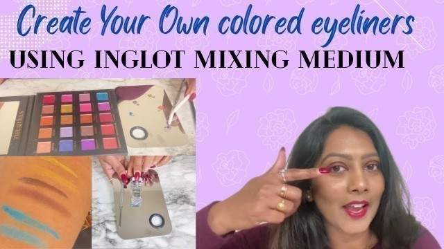 'Inglot Mixing Medium Turns Your Eyeshadows To Eyeliners #inglot #inglotcosmetics #eyeliner'