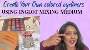 'Inglot Mixing Medium Turns Your Eyeshadows To Eyeliners #inglot #inglotcosmetics #eyeliner'