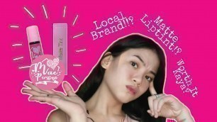 'GANDANG POLBO AT LIPTINT (BRAND REVIEW FOR MAE PERSONA COSMETIC) || PHILIPPINES 