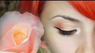 'Pinkish-Orange Rose Eyes ft Inglot Cosmetics'