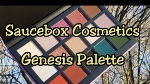 'NEW - Saucebox Cosmetics Genesis Eyeshadow palette Swatches'