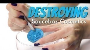 'THE MAKEUP BREAKUP - Destroying, weighing & re-pressing the Saucebox Temptation Palette'
