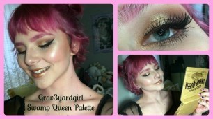 'grav3yardgirl x tarte swamp queen palette first impression + tutorial'